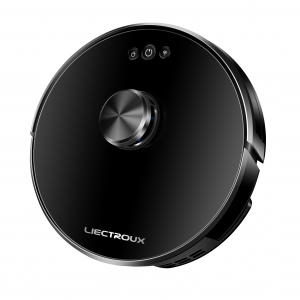 LIECTROUX XR500 機器人吸塵器、LDS 激光導航和映射、多層地圖存儲、6500Pa 吸力、語音和 WiFi 應用程序控制、禁區、選擇性房間清潔、斷點恢復清潔、濕拖和消毒，非常適合硬地板到中絨地毯，可與 Alexa 和 Google Assistant 配合使用