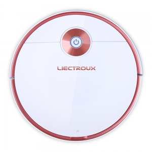 LIECTROUX T6S機器人吸塵器，智能映射，帶記憶，WiFi應用和語音控制，4000Pa強吸力，乾濕拖地，適用於寵物毛髮，家庭地板和地毯清潔，消毒